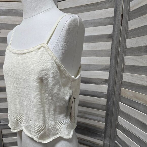 Crochet Hem Tank | Frye | Large - Picture 4 of 13